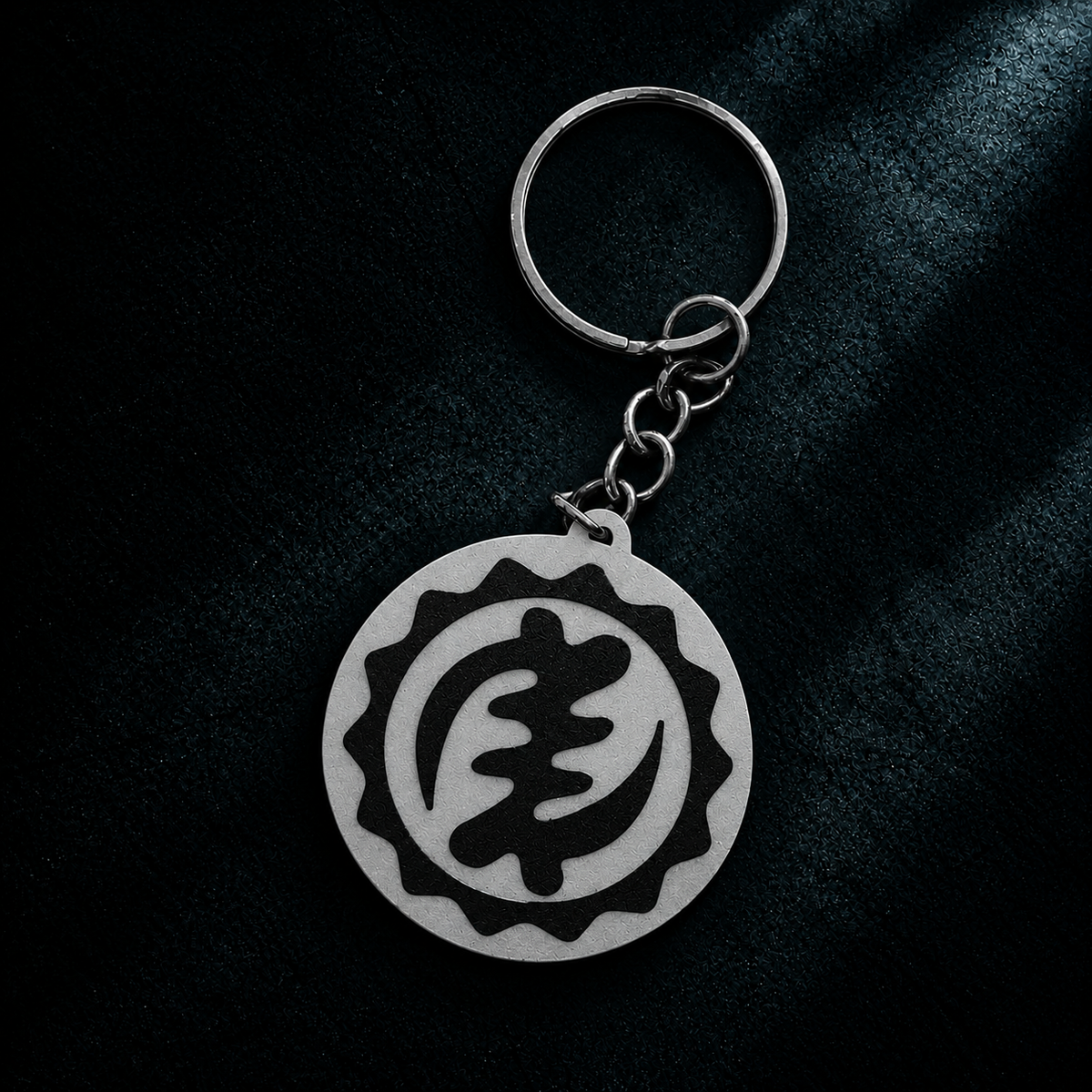 WHITE KEYRING