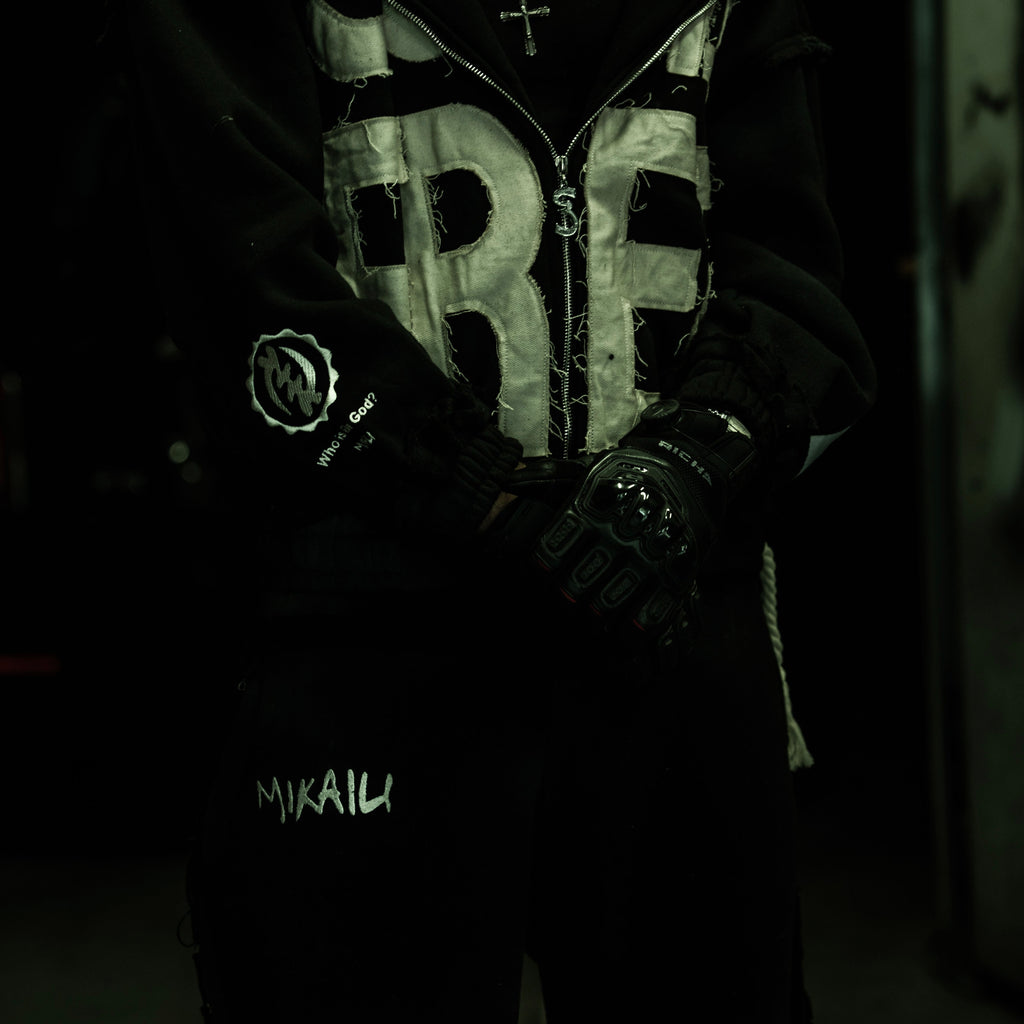 DARK GREY FULL-ZIP HOODIE
