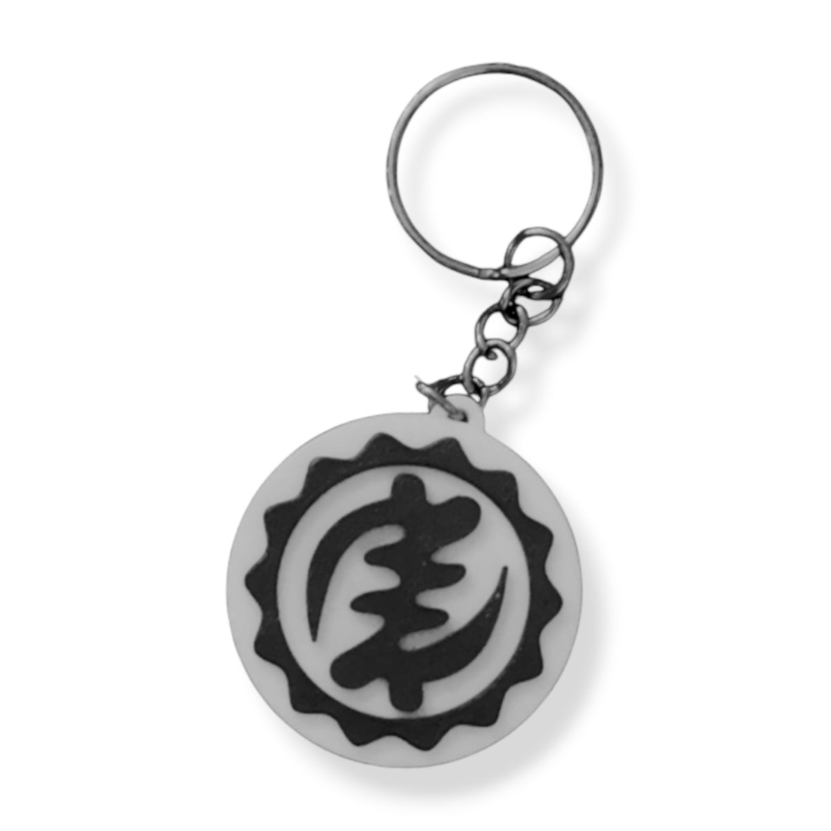 WHITE KEYRING